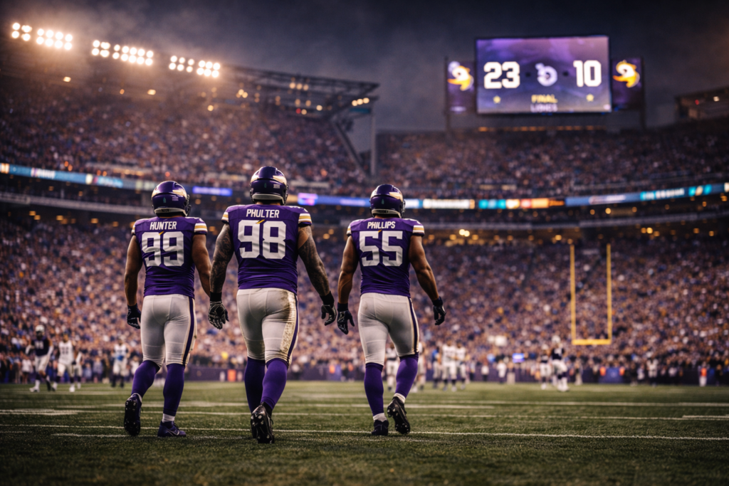 Vikings dominate Lions defense