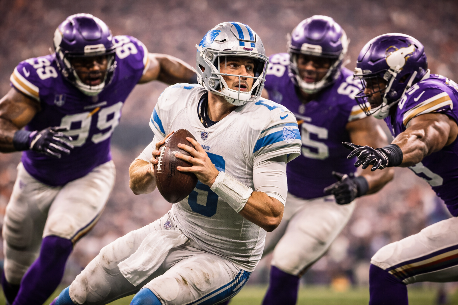 Vikings dominate Lions defense